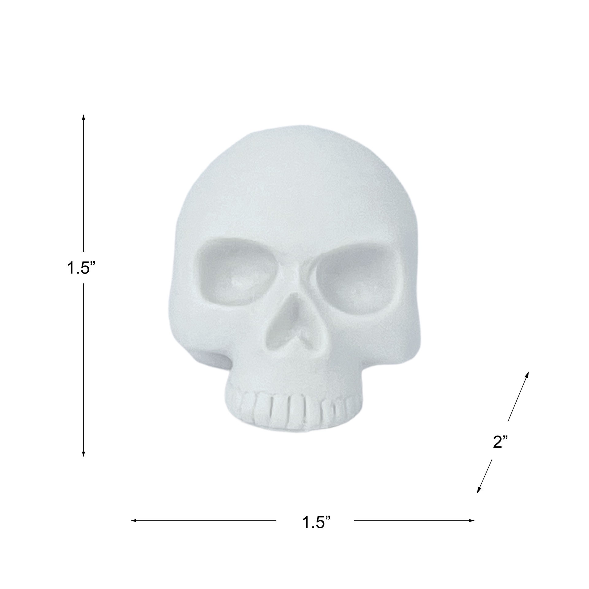 slide 6 of 7, 2" Diy Resin Decor Skulls, 12ct. By Make Market, 12 ct