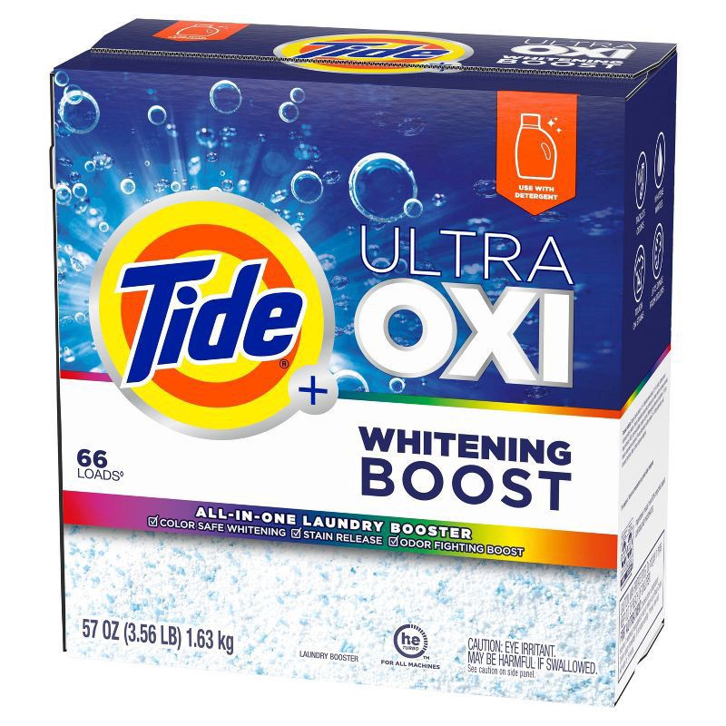 slide 2 of 3, Tide Powder Oxi Whitening Boost Laundry Additive - 57oz, 57 oz