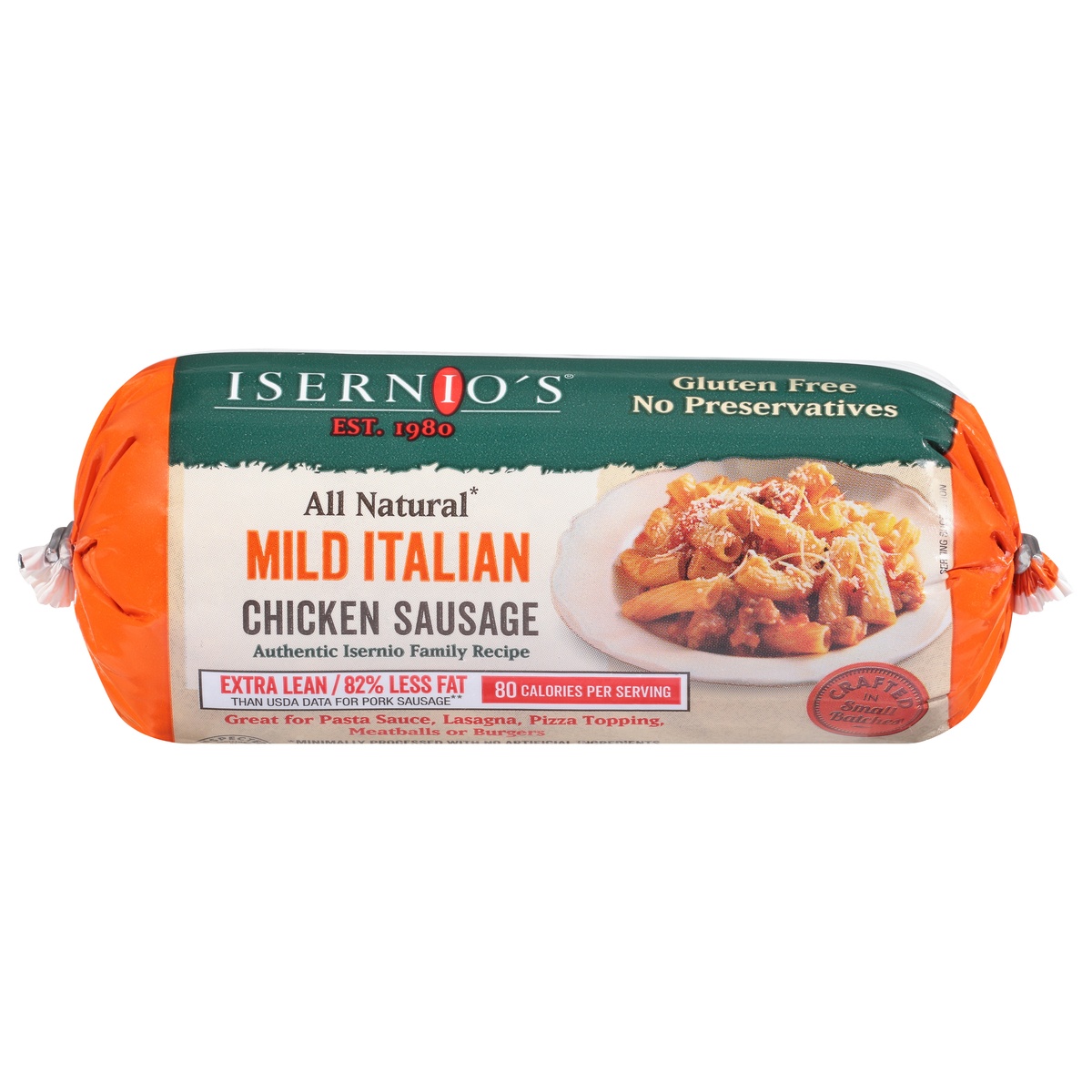 slide 1 of 1, Isernio's Mild Italian Chicken Sausage 16 oz,