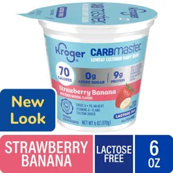 Kroger Carbmaster Strawberry Banana Yogurt - 6 oz