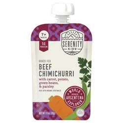 Serenity Kids Beef Chimichurri with Organic Vegetables Pouch
