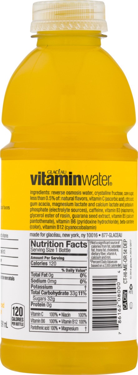 slide 7 of 8, vitaminwater Vitamin Water Energy Tropical Citrus Nutrient Enhanced Water, 20 fl oz