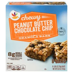 Giant Chewy Peanut Butter Chocolate Chip Granola Bar - 8 ct