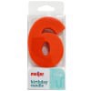 slide 10 of 13, Meijer Extra Large Birthday Candle, Number 6, Assorted Colors, 3", 1 ct