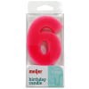 slide 9 of 13, Meijer Extra Large Birthday Candle, Number 6, Assorted Colors, 3", 1 ct