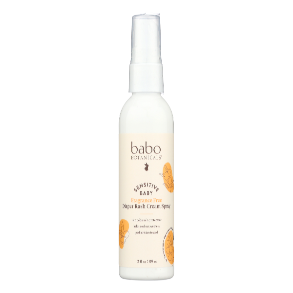 slide 1 of 1, Babo Botanicals Fragrance Free Diaper Rash Cream Spray, 1 ct