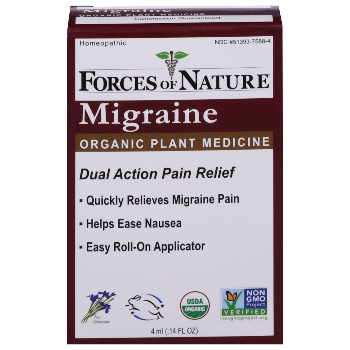 slide 14 of 14, Forces of Nature Organic Plant Medicine Migraine 0.14 fl oz, 0.14 fl oz