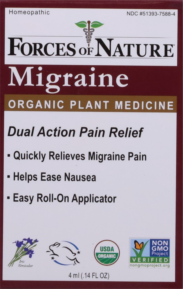 slide 13 of 14, Forces of Nature Organic Plant Medicine Migraine 0.14 fl oz, 0.14 fl oz