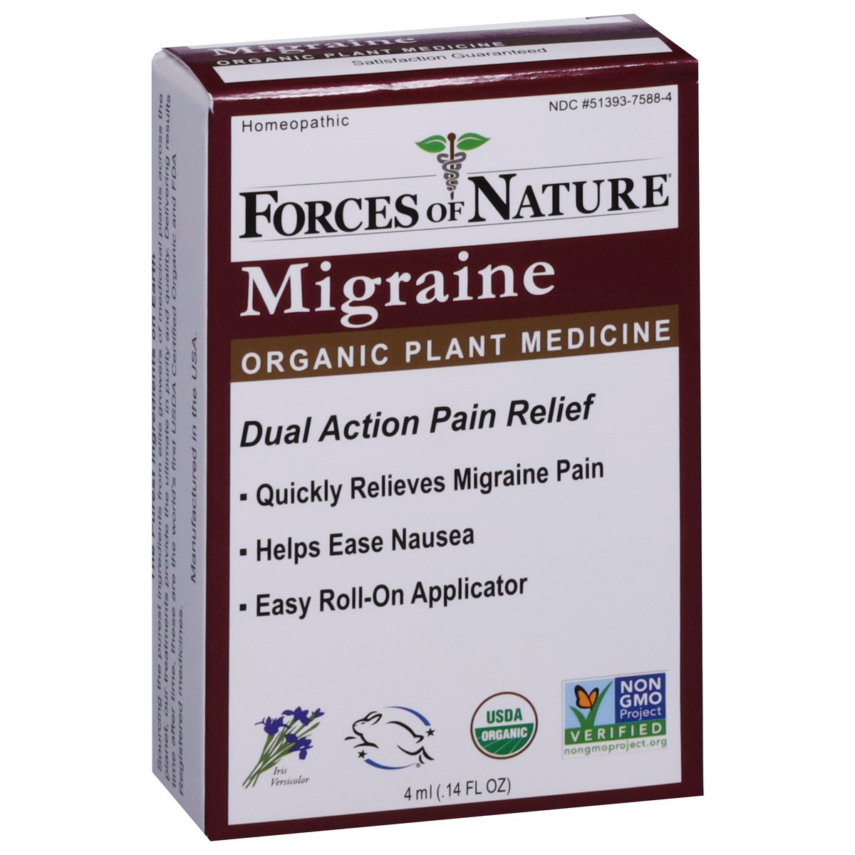 slide 9 of 14, Forces of Nature Organic Plant Medicine Migraine 0.14 fl oz, 0.14 fl oz