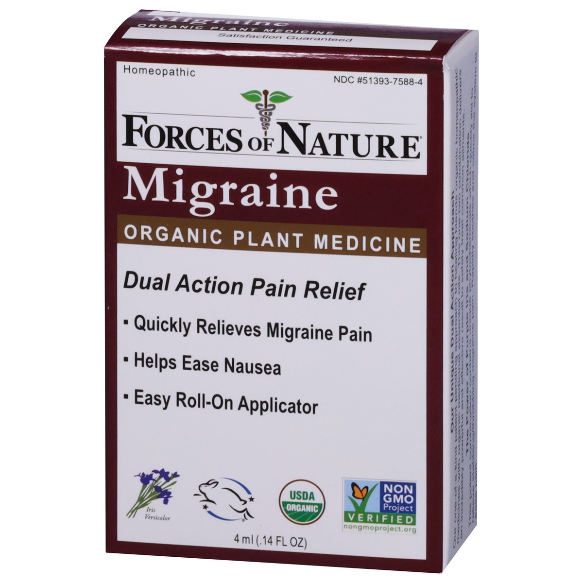 slide 3 of 14, Forces of Nature Organic Plant Medicine Migraine 0.14 fl oz, 0.14 fl oz