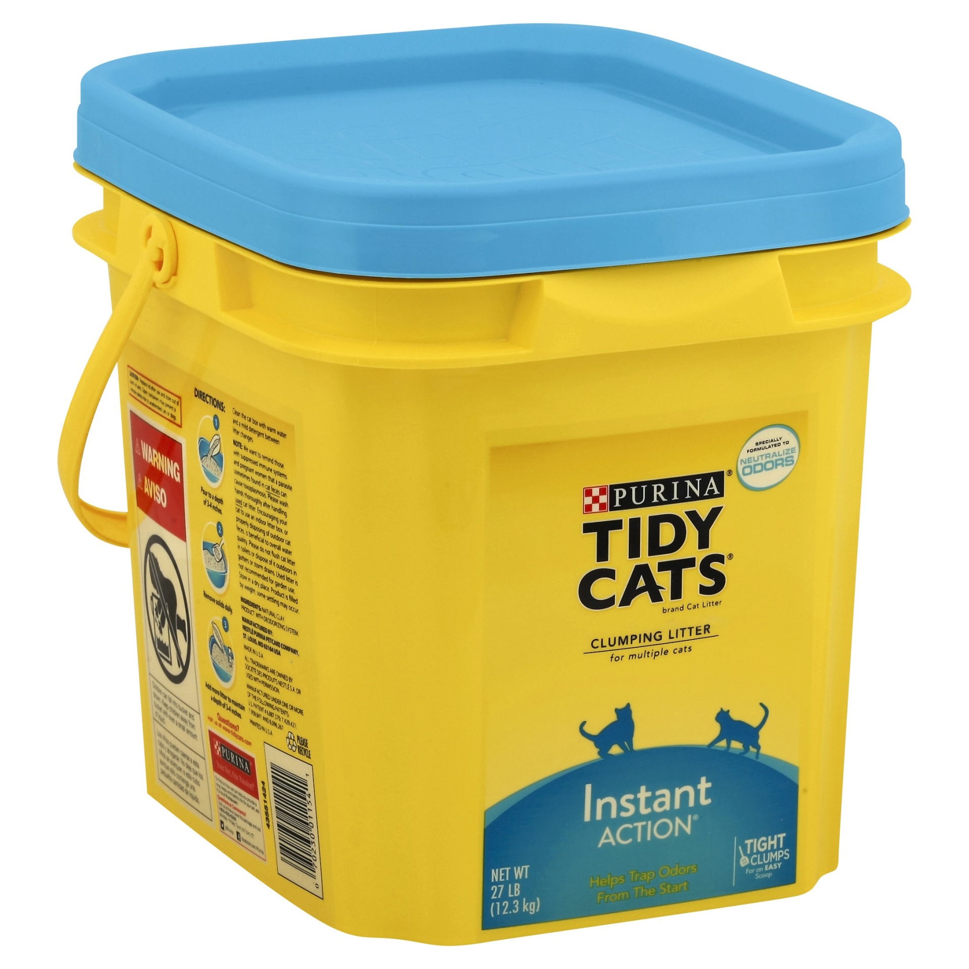 slide 1 of 8, Tidy Cats Instant Action Cat Litter, 27 lb