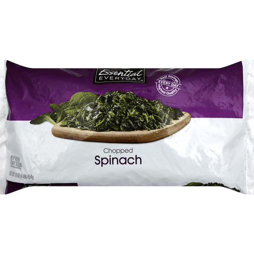 slide 1 of 1, Essential Everyday Chopped Spinach, 16 oz