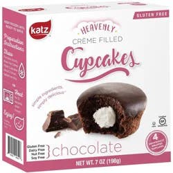 Katz Gluten Free Creme Filled Chocolate Cupcakes