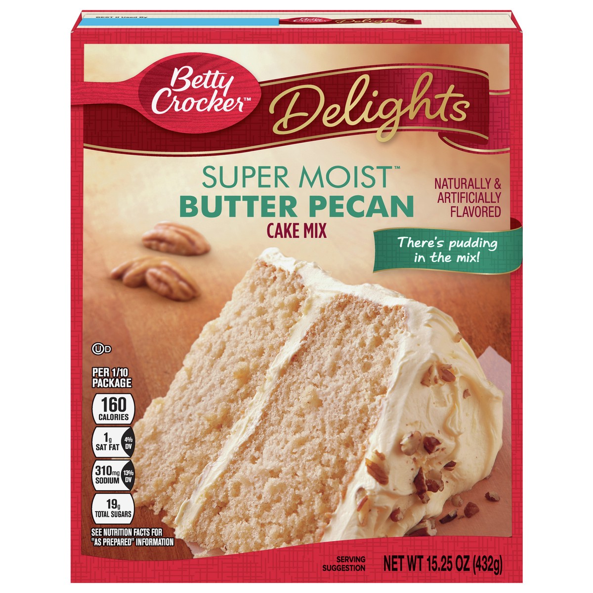 slide 1 of 8, Betty Crocker Butter Pecan Cake Mix, 15.25 oz