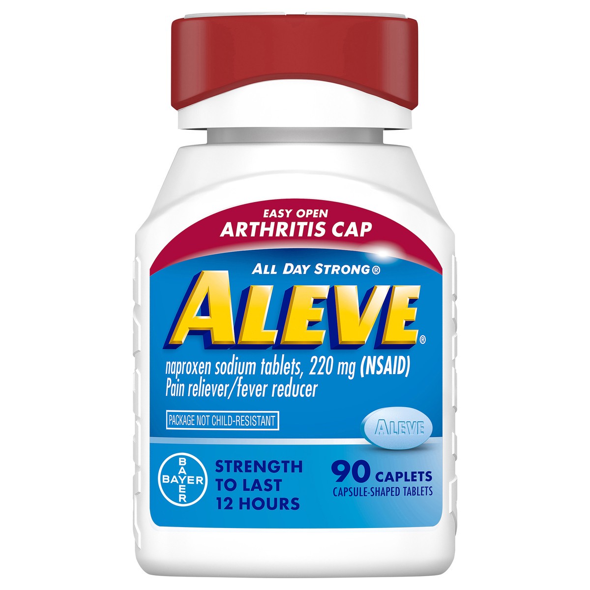 slide 4 of 11, Aleve Arthritis Cap Easy Open Caplets 90ct, 90 ct