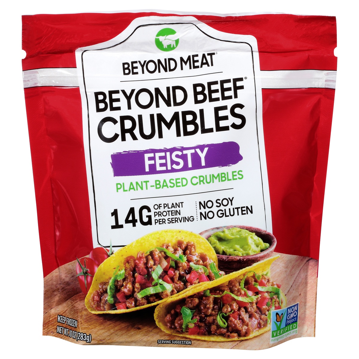 slide 1 of 1, Beyond Meat Plant-Based Feisty Crumbles, 11 oz