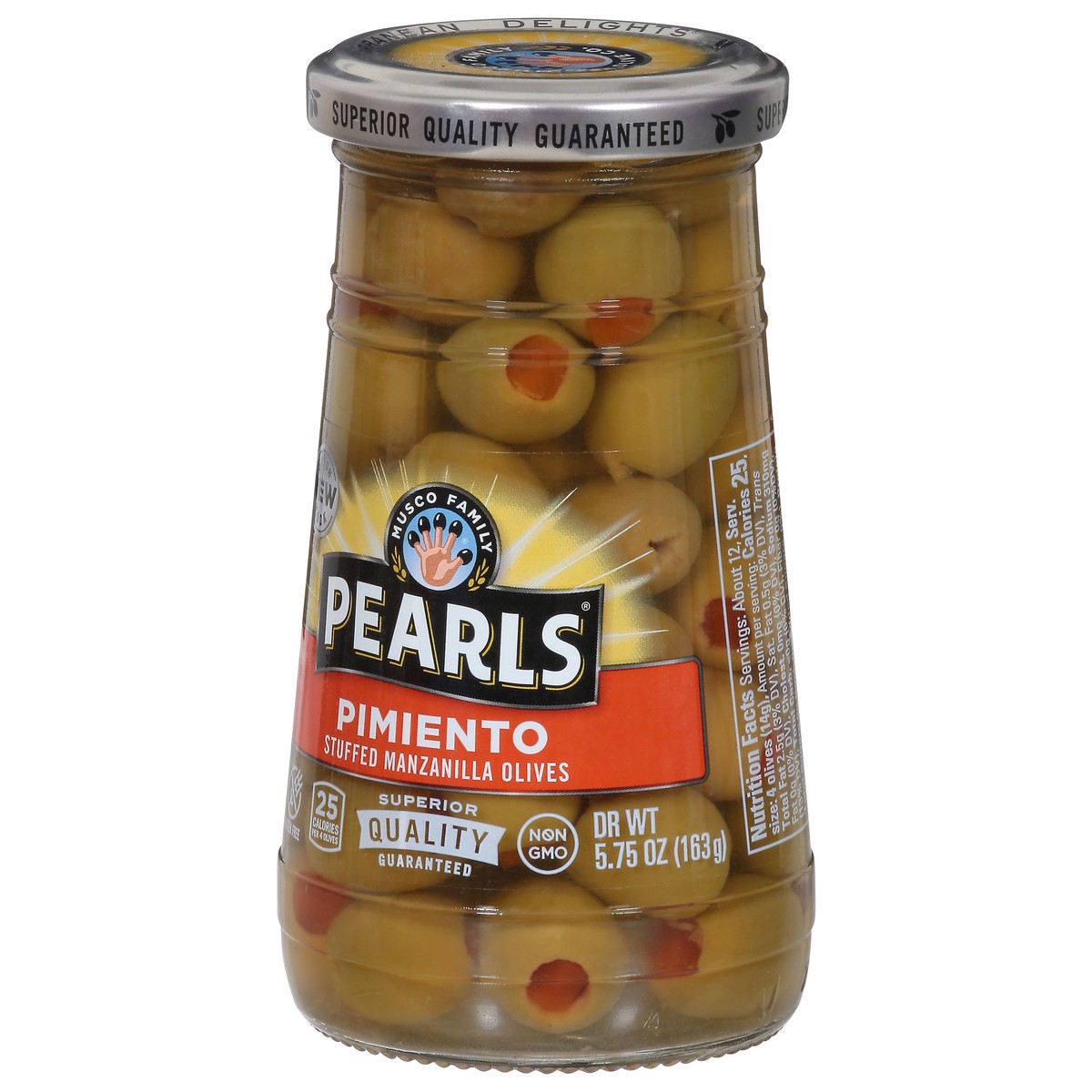 slide 3 of 9, Pearls Pimiento Stuffed Manzanilla Olives 5.75 oz, 5.75 oz