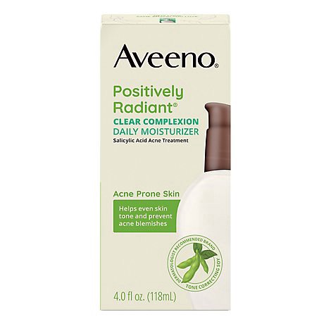 slide 1 of 1, Aveeno Active Naturals Moisturizer Daily Clear Complexion - 4 Fl. Oz., 4 fl oz