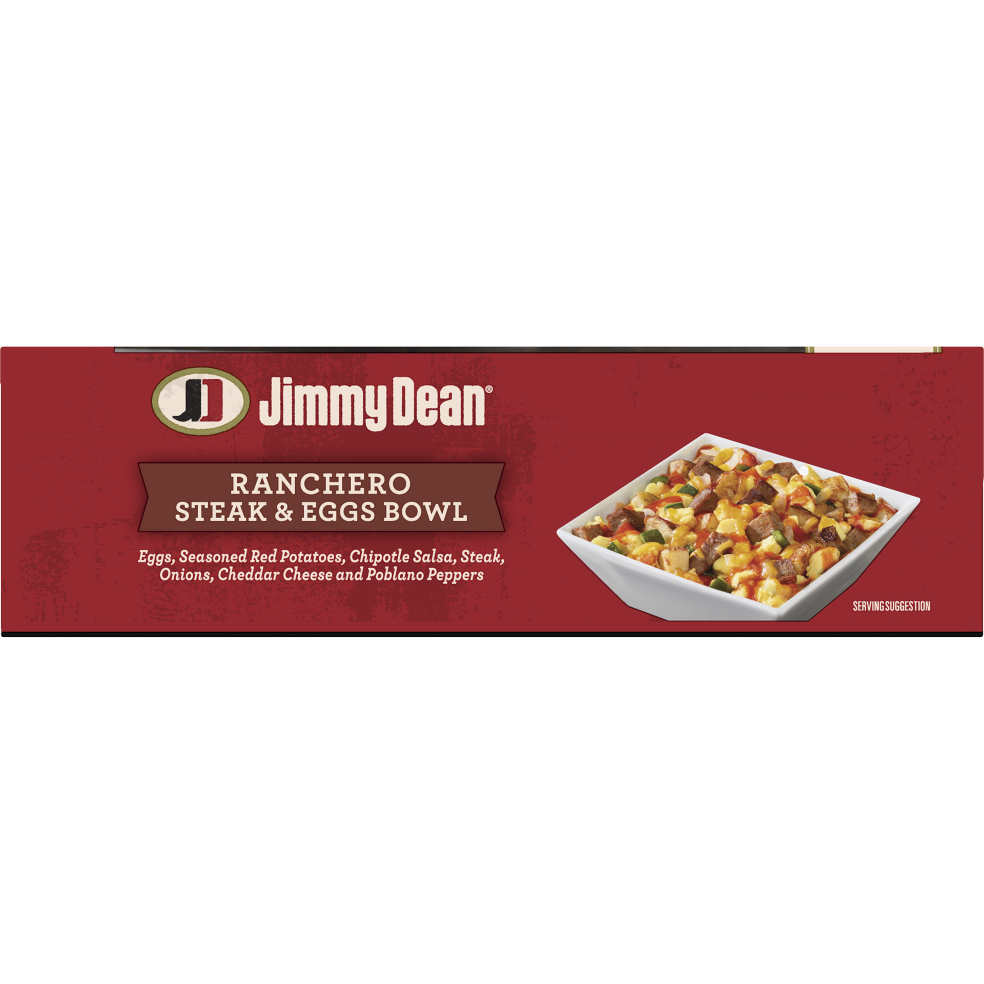 slide 4 of 5, Jimmy Dean CU-Ranchero Steak & Eggs Bowl, 255.15 g