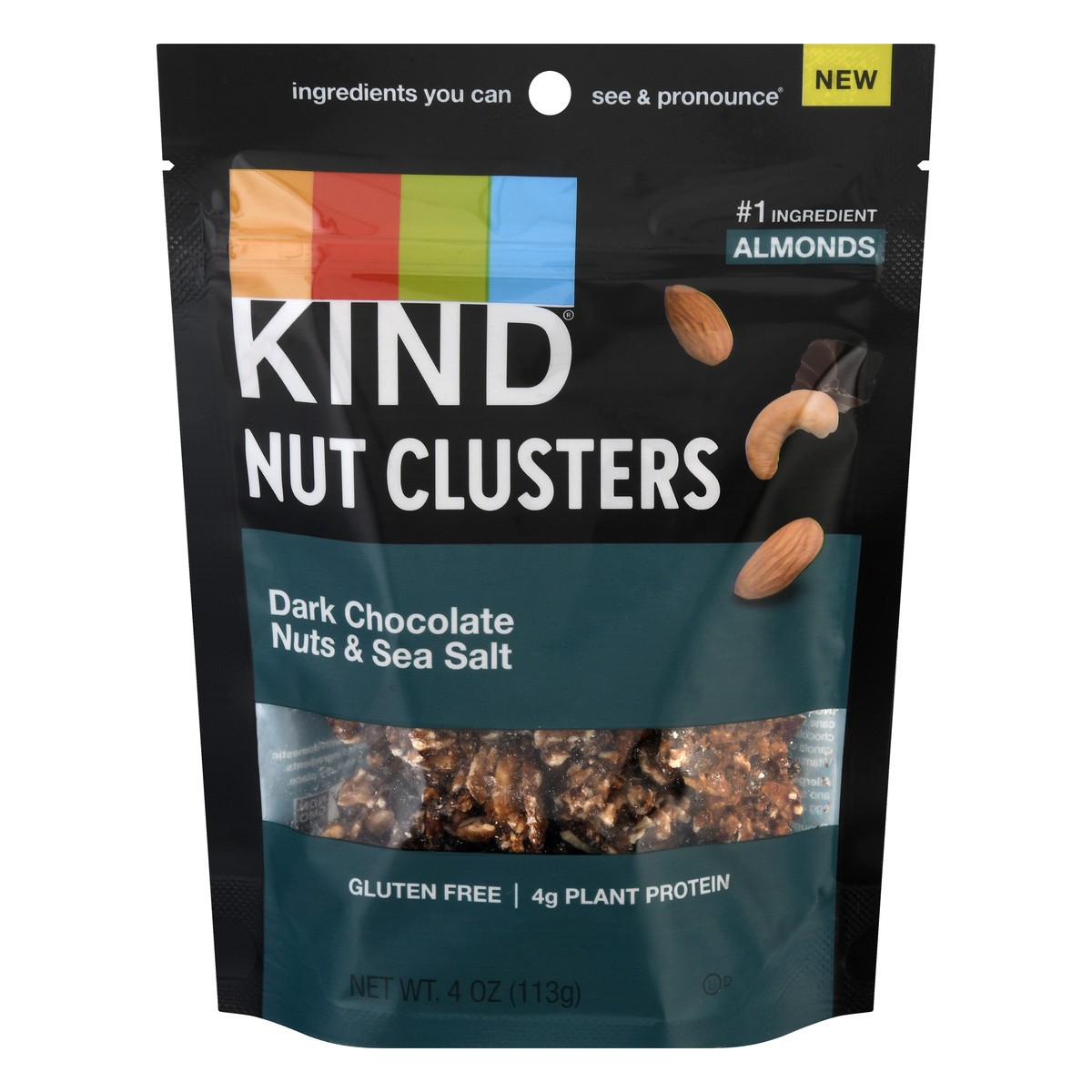 slide 5 of 13, KIND Nut Clusters Dark Chocolate Nuts & Sea Salt, 4 oz