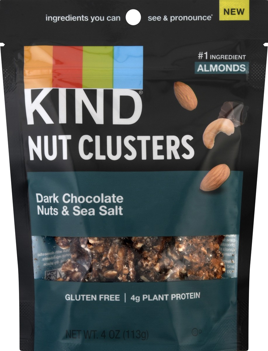 slide 6 of 13, KIND Nut Clusters Dark Chocolate Nuts & Sea Salt, 4 oz