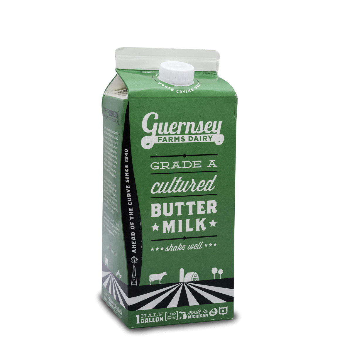 slide 1 of 1, Guernsey Farms Dairy Cultured Buttermilk, 1/2 gal