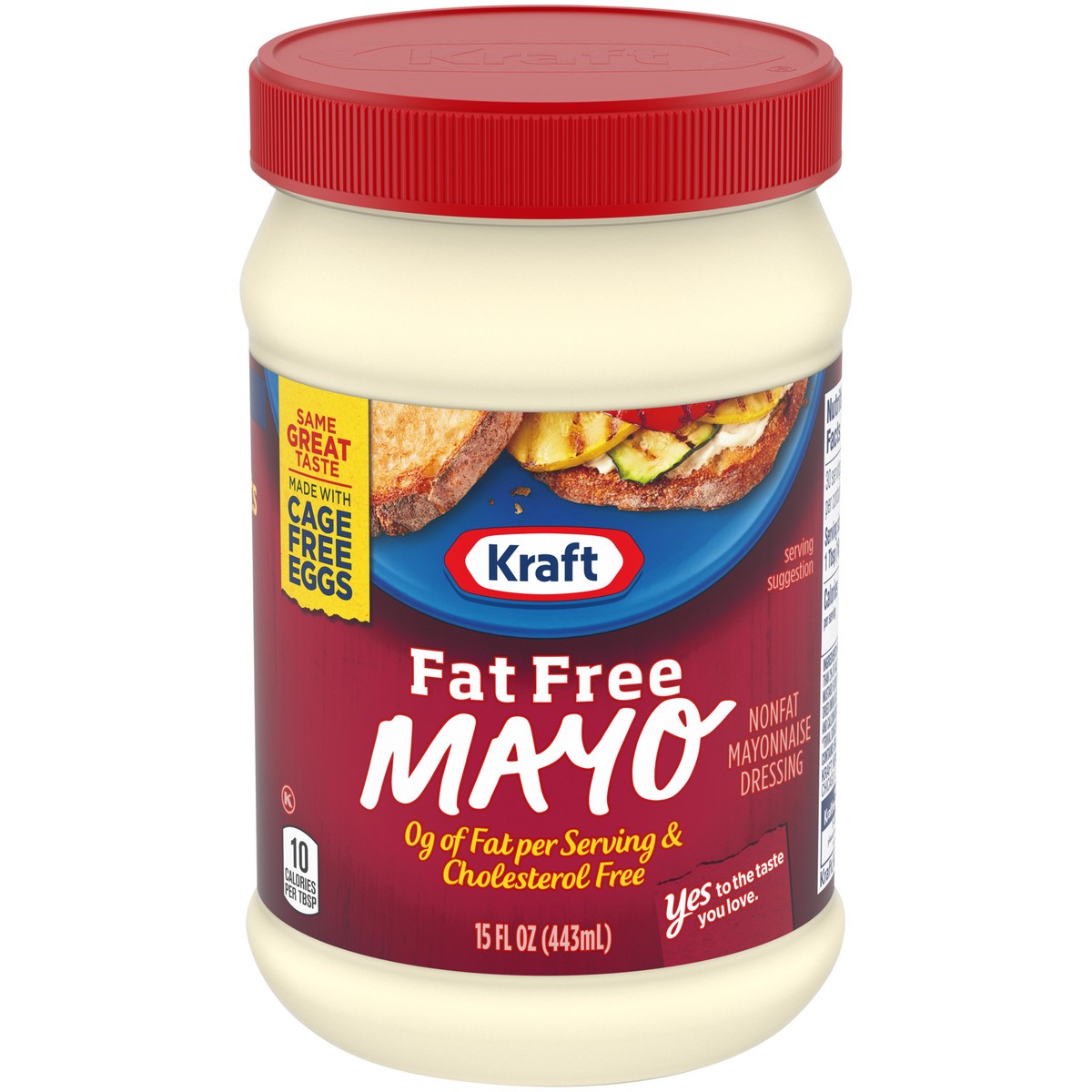 slide 1 of 13, Kraft Fat Free Mayo, 15 fl oz Jar, 15 fl oz