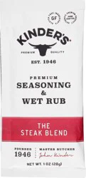 Kinder's Premium The Steak Blend Seasoning & Wet Rub 1 oz