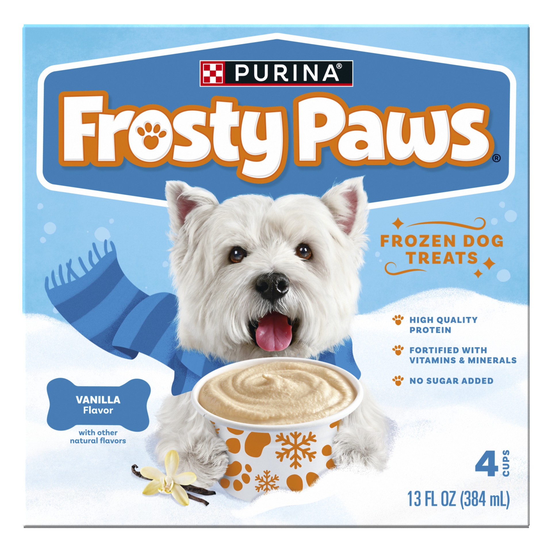 slide 1 of 5, Purina Frosty Paws Original Vanilla Flavor Frozen Dog Treats - 4 Count, 4 ct