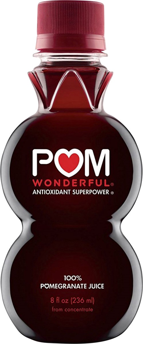 slide 1 of 3, POM Wonderful Antioxidant Superpower Pomegranate 100% Juice 8 oz, 8 oz