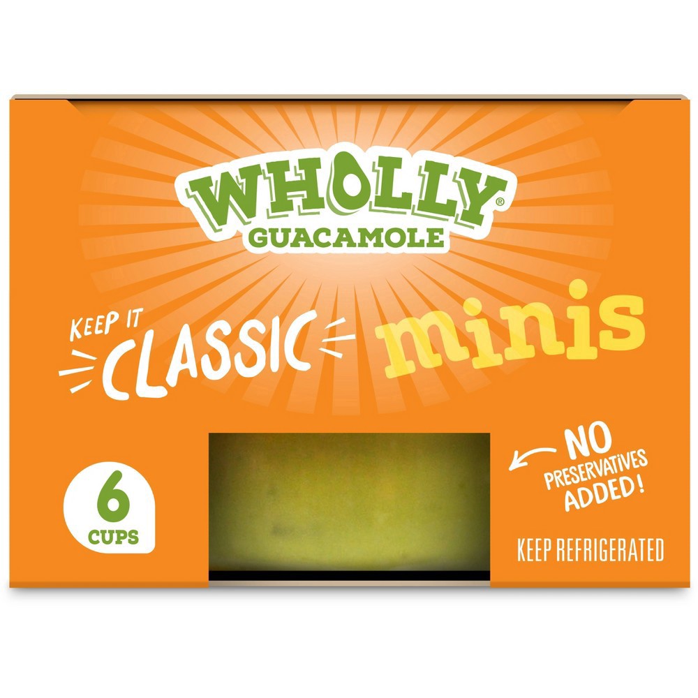 slide 2 of 17, Wholly Guacamole Classic Guacamole Minis 6-2 oz. Cups, 12 oz