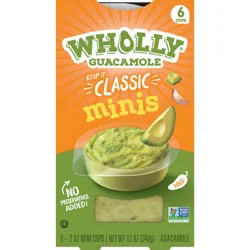 Wholly Guacamole® Classic Guacamole Minis 6-2 oz. Cups