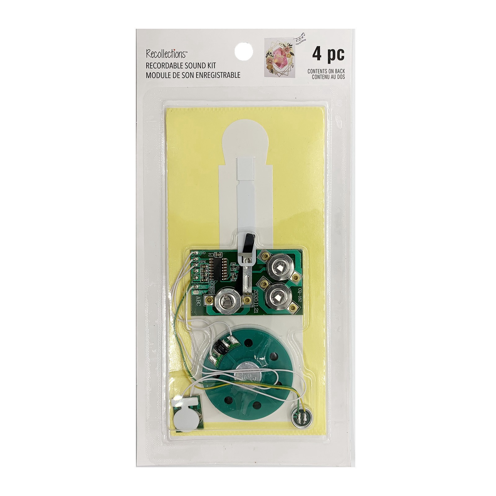 slide 3 of 6, Card Making Recordable Sound Kit By Recollections, 4.75 in x 2.25 in