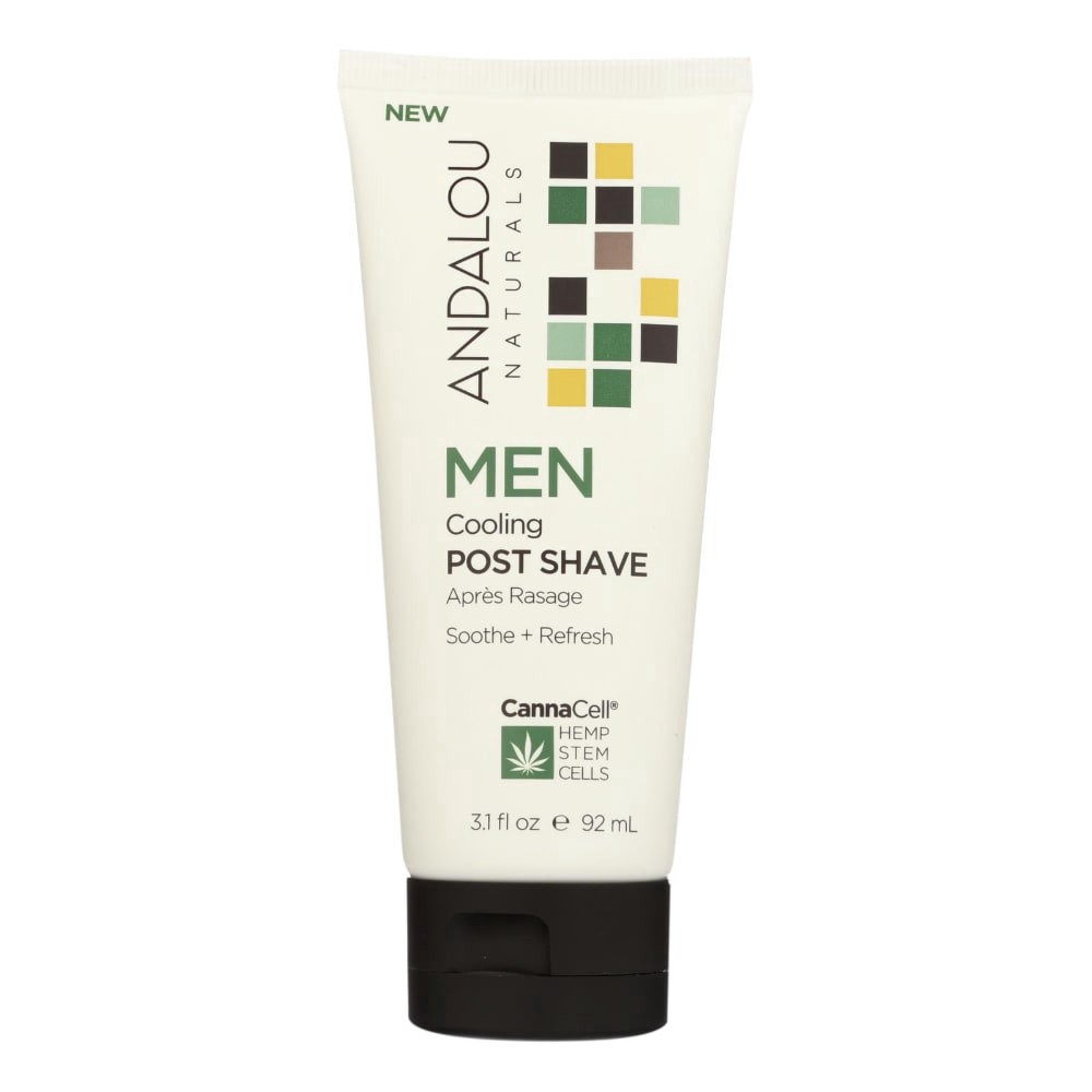 slide 1 of 2, Andalou Naturals Men Cooling Post Shave, 3.1 oz