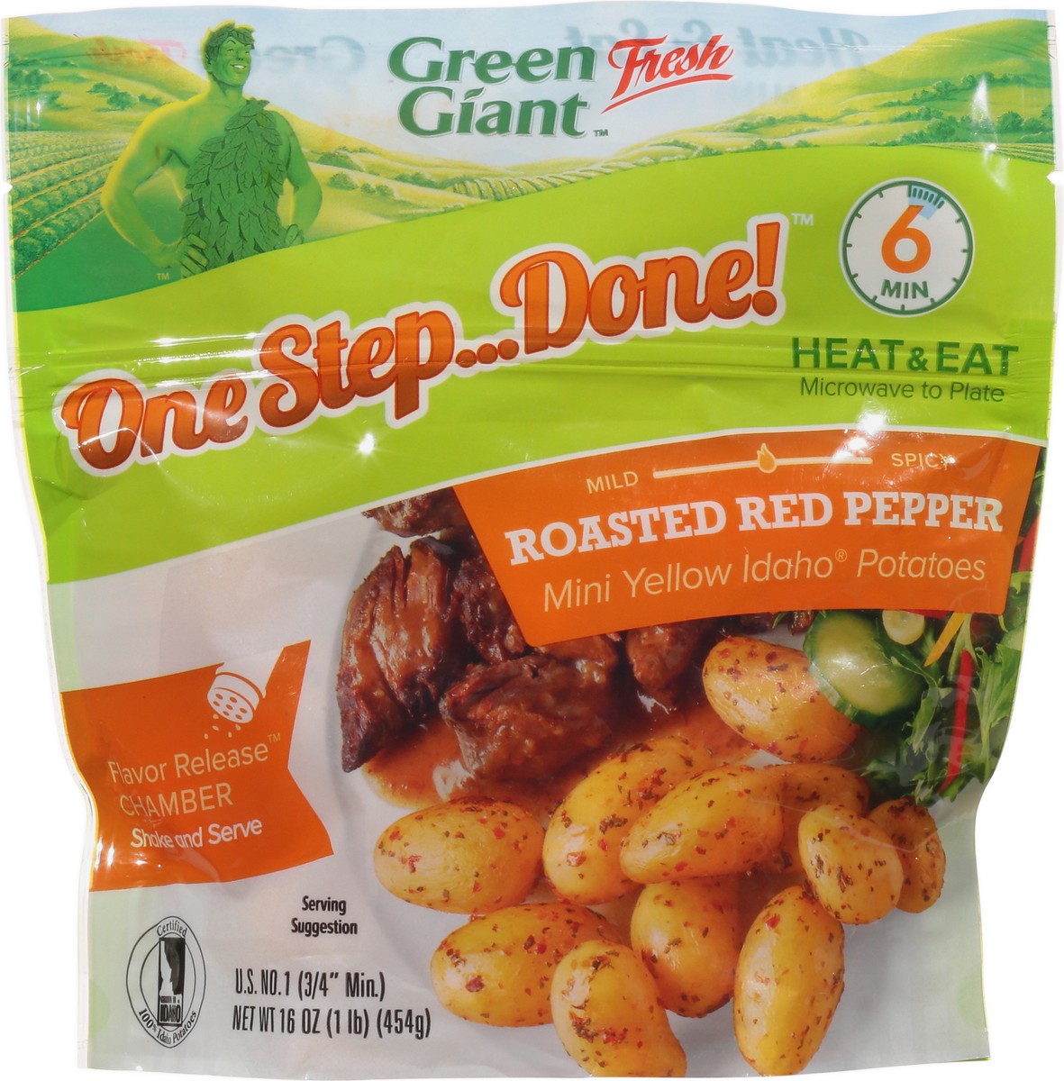 slide 9 of 14, Green Giant Os Roasted Red Pepper Po, 16 oz