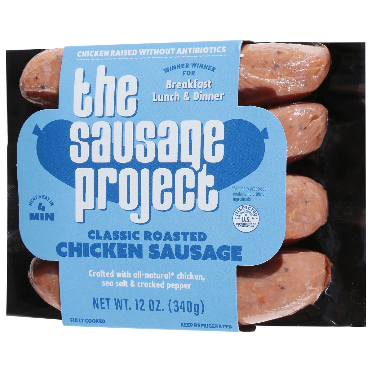 slide 4 of 4, The Sausage Project Classic Roasted Chicken Sausage 12 oz, 12 oz