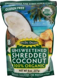 Let's Do Organic Unsweetened Shredded Coconut 8 oz