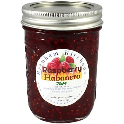 slide 1 of 1, Brenham Kitchens Raspberry Habanero Jam, 9 oz