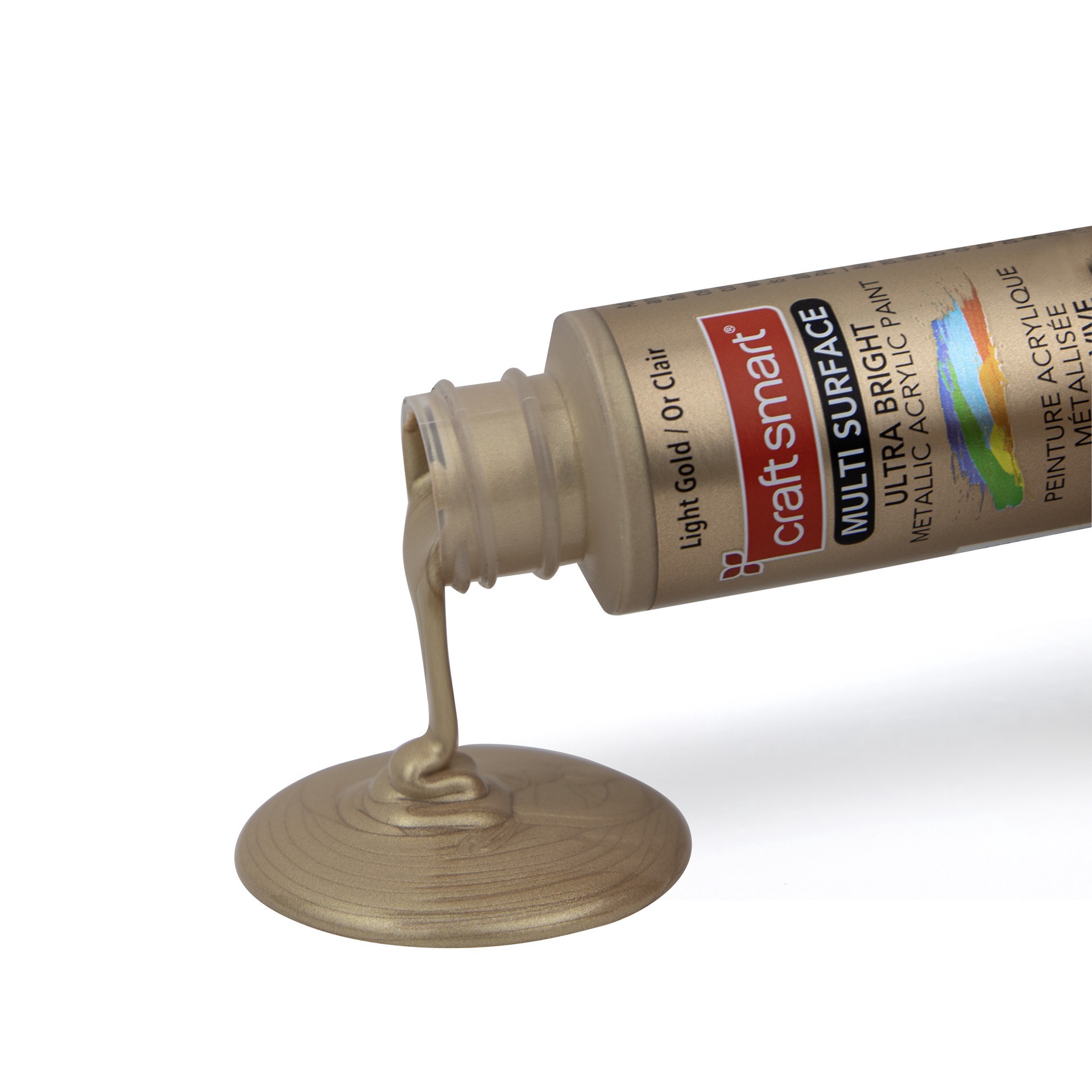 slide 3 of 5, Multi-Surface Ultra Bright Metallic Paint By Craft Smart, 2 fl oz