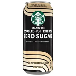 Starbucks Doubleshot Zero Sugar Energy Coffee Beverage French Vanilla 15 fl oz
