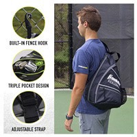slide 17 of 17, Franklin Sports Pickleball Sling Bag-Gray, 1 ct