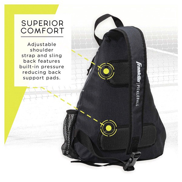 slide 16 of 17, Franklin Sports Pickleball Sling Bag-Gray, 1 ct