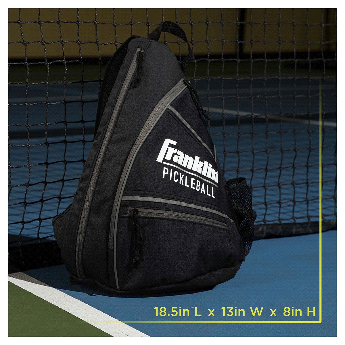 slide 4 of 17, Franklin Sports Pickleball Sling Bag-Gray, 1 ct