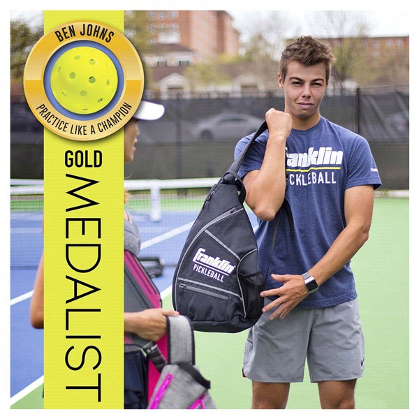 slide 8 of 17, Franklin Sports Pickleball Sling Bag-Gray, 1 ct