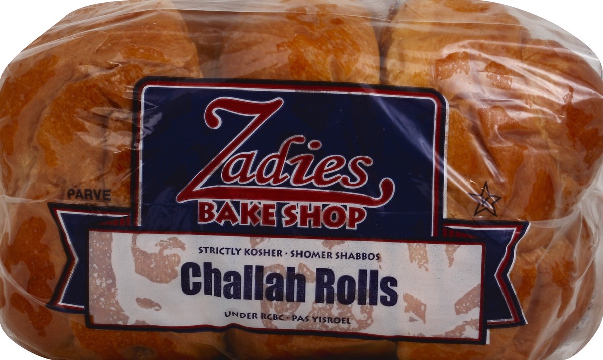 slide 1 of 5, Zadies Challah Rolls 15 oz, 15 oz