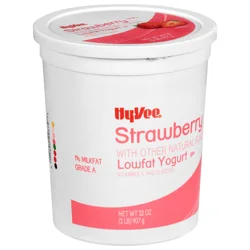Hy-vee Strawberry Lowfat Yogurt