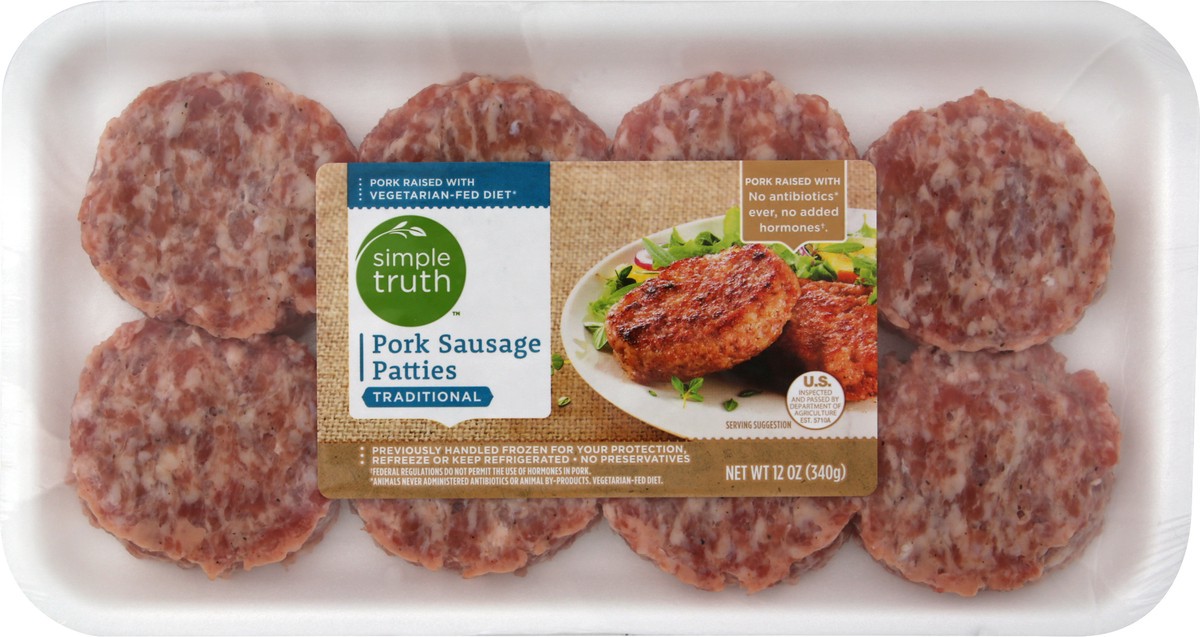 slide 5 of 10, Simple Truth Breakfast Sausage Patties, 12 oz