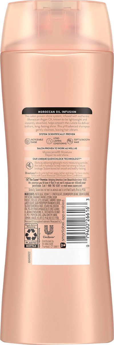 Suave Professionals Moroccan Oil Infusion Shine Shampoo, 12.6 fl