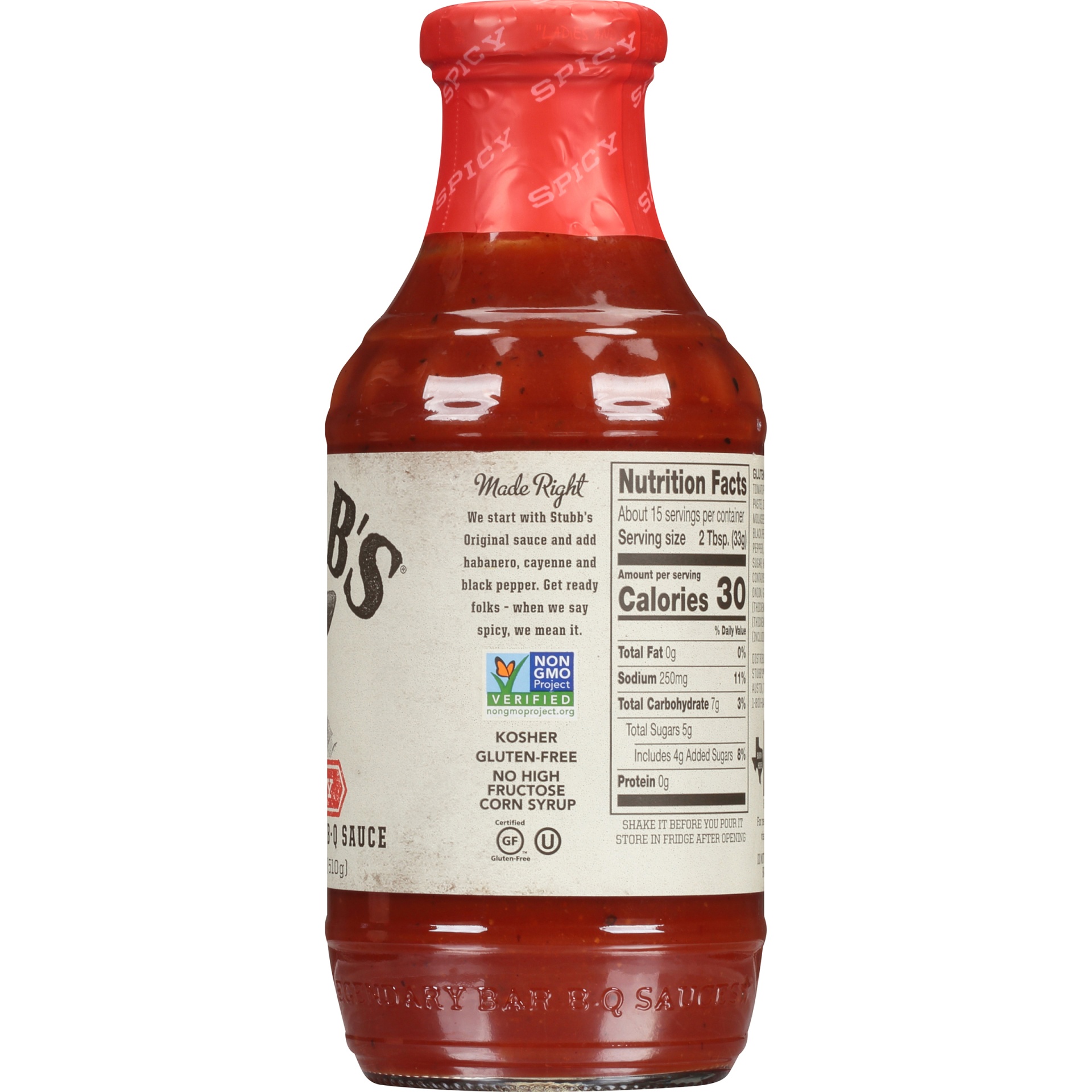 slide 6 of 6, Stubb's Spicy Bar-B-Q Sauce, 18 oz