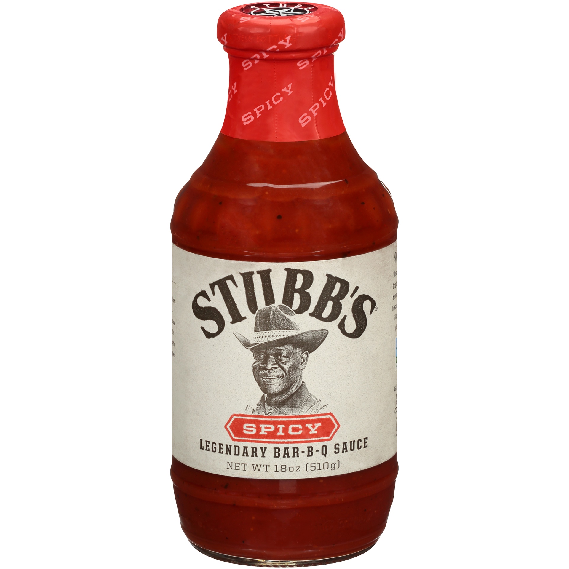 slide 1 of 6, Stubb's Spicy Bar-B-Q Sauce, 18 oz